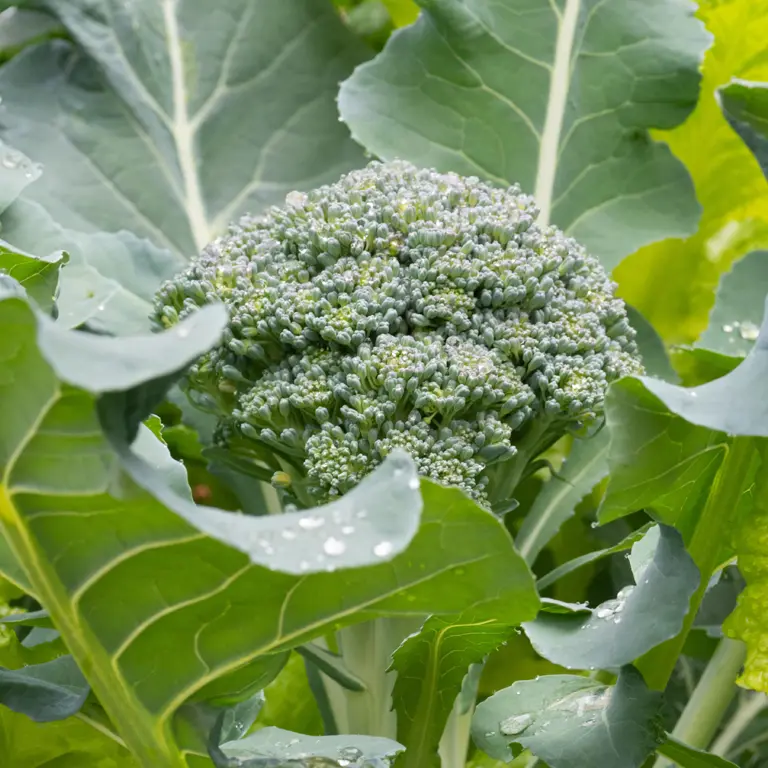 Récolte de brocoli en février