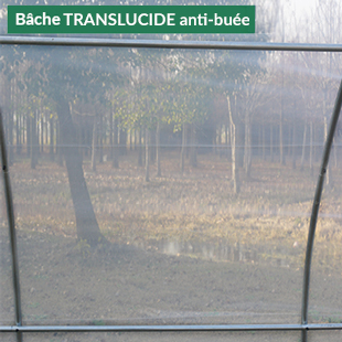 Bâche translucide de remplacement pour serre tunnel modulable