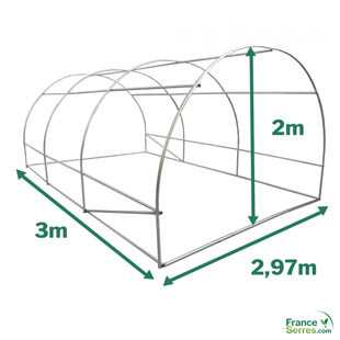 Bâche pour serre de jardin modulable